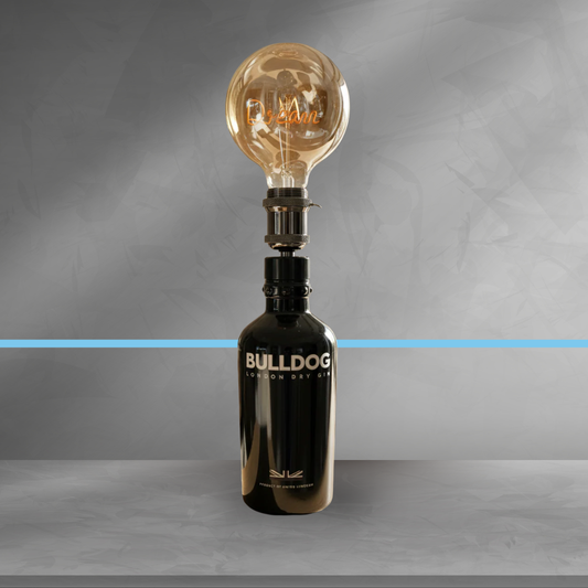 Lampada Bulldog - Design Upcycling Gin (incisione personalizzata)