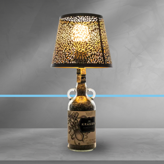 Lampada Kraken Rum Incisione Personalizzata - Design Upcycling