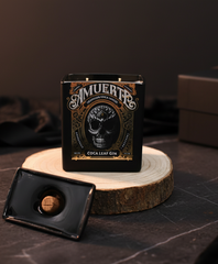 Candela Gin Amuerte Nera con tappo — Artigianale riciclata design teschio