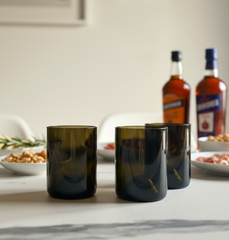 Bicchieri da Bottiglie Champagne e Spumanti Riciclate (incisione personalizzata)