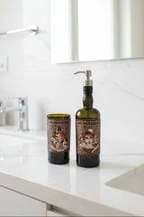 Set Bagno Del Professore Artigianale - Dispenser Sapone e Portaspazzolini
