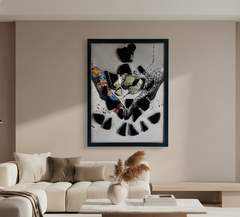 Quadro "Hendrick's in Peace" - Arredo Design Artigianale con Cuore