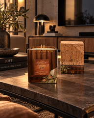 Candela di Design ADAMVS in Bottiglia Riciclata – Idea Regalo Artigianale