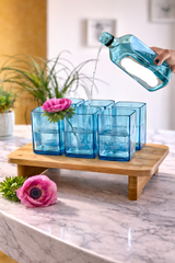 Bicchieri da Bottiglie Bombay Sapphire Riciclate (incisione personalizzata)