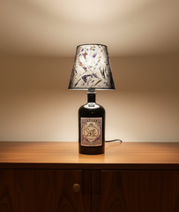 Lampada Bottiglia Monkey Gin - Paralume Dipinto a Mano (incisione personalizzata)