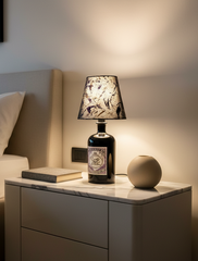 Lampada Bottiglia Monkey Gin - Paralume Dipinto a Mano (incisione personalizzata)