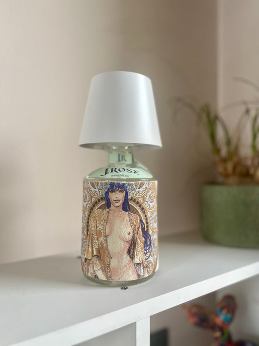 Lampada J.Rose bianca con ricarica USB