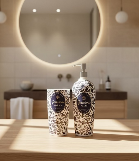 Set Bagno Generous Artigianale - Dispenser Sapone e Portaspazzolini