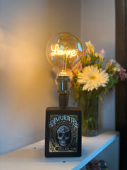 Lampada Amuerte Nero (incisione personalizzata)