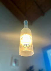 Lampadario Belvedere - Design Upcycling da Bottiglia Vodka