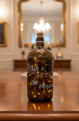 Lanterna Reggo Gin Tonic LED USB - Design Upcycling Decorativo