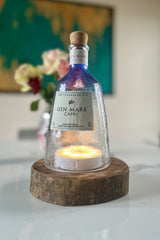 Lampada Capri USB legno