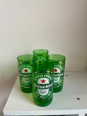 Bicchieri da Bottiglie Heineken Riciclate