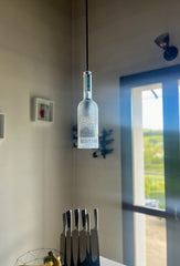 Lampadario Belvedere - Design Upcycling da Bottiglia Vodka