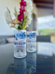 Bicchieri da Bottiglie Grey Goose Riciclate (incisione personalizzata)