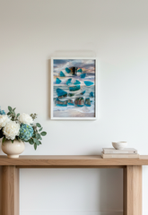 Quadro "Portofino Sea" - Arredo Design Artigianale Ispirazione Mediterranea