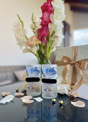 Set bicchieri in vetro riciclato Goose – Cocktail design (incisione personalizzata)