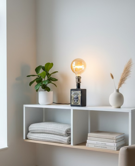 Lampada Amuerte Nero (incisione personalizzata)