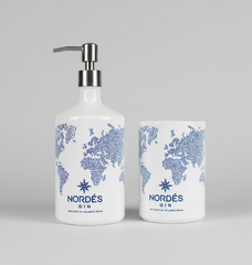 Set Bagno Nordés Artigianale - Dispenser Sapone e Portaspazzolini