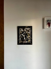 Quadro Artigianale "Ferghettina Cork" - Opera d'Arte con Bottiglia Franciacorta