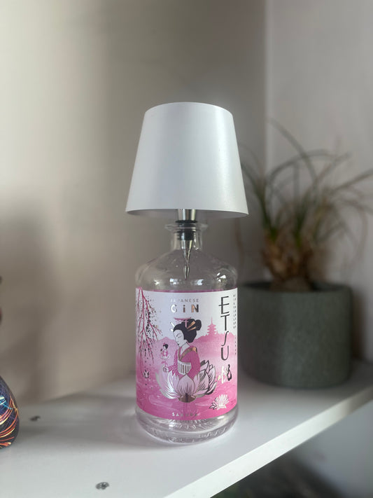 Lampada Etsu rosa con ricarica USB