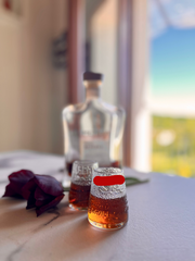 Bicchieri da shot in vetro riciclato da bottigliette C. Soda – set bicchierini per amaro