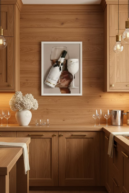 Quadro "Champagne" - Arredo Design Artigianale Luxury