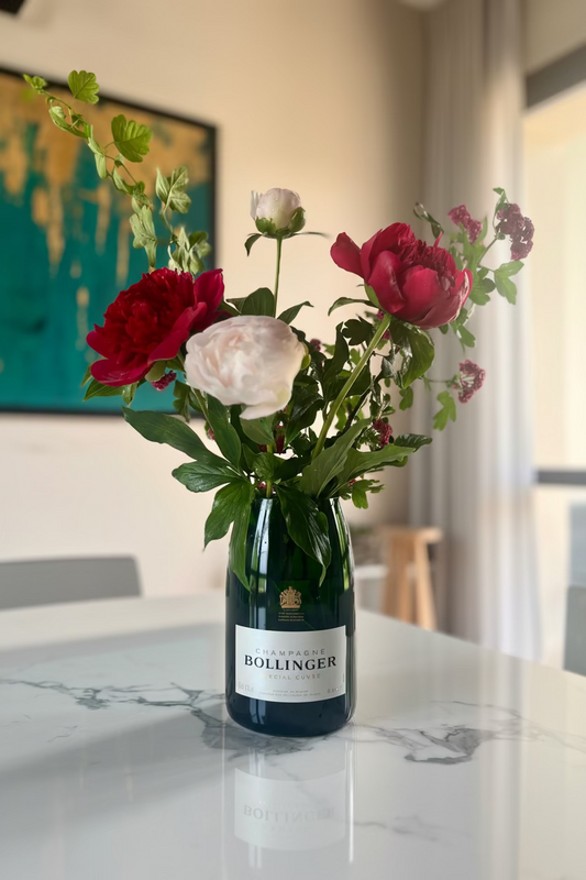 Vaso Bollinger Champagne Magnum - Vetro Riciclato Artigianale