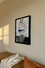 Quadro Milano Vintage | Design Artigianale da Bottiglia Recuperata