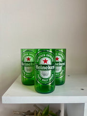 Bicchieri da Bottiglie Heineken Riciclate
