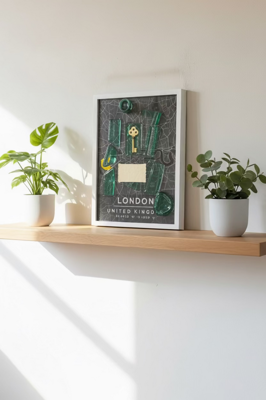 Quadro "The Key of London" - Arredo Design Artigianale Stile British