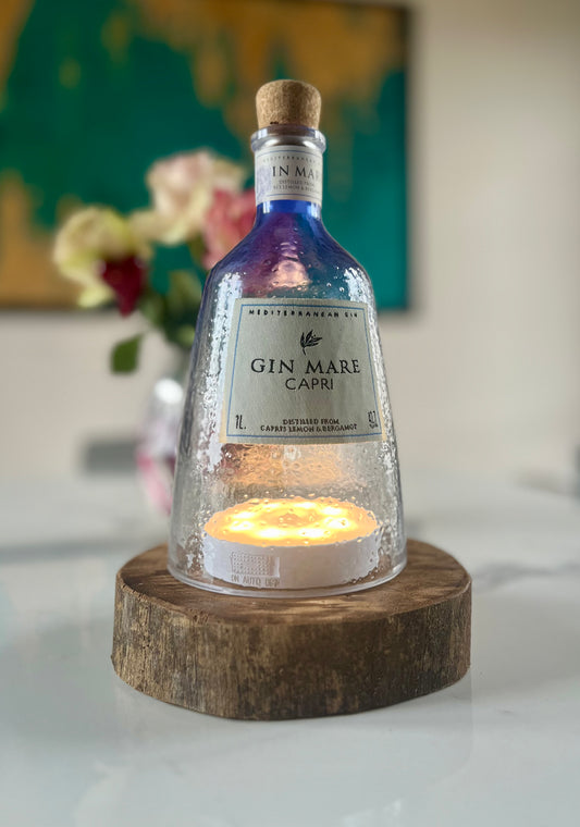 Lampada Capri USB legno