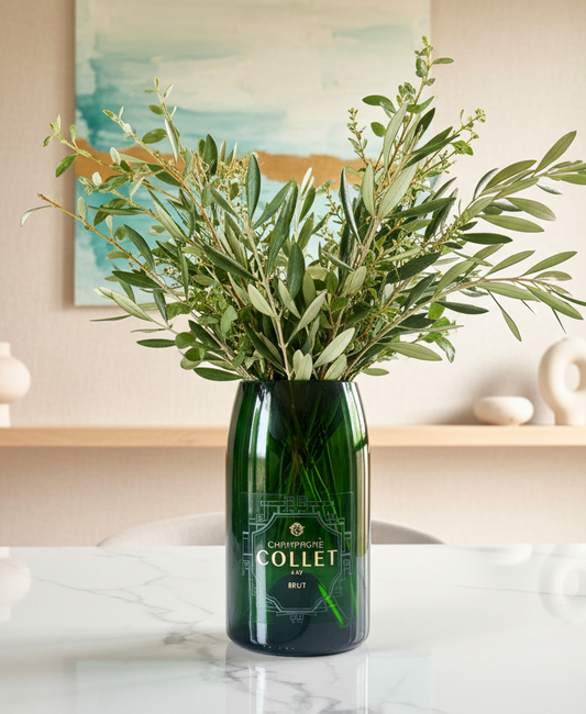 Vaso Collet Magnum – bottiglia di Champagne trasformata in oggetto di design