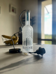 Lampadario Belvedere - Design Upcycling da Bottiglia Vodka