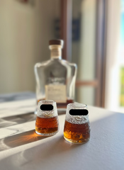Bicchieri da shot in vetro riciclato da bottigliette C. Soda – set bicchierini per amaro