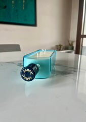 Candela Grande Bottiglia Bombay - Cera Naturale di Soia
