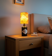 Lampada Hendrick's Flower - Design Gin (incisione personalizzata)