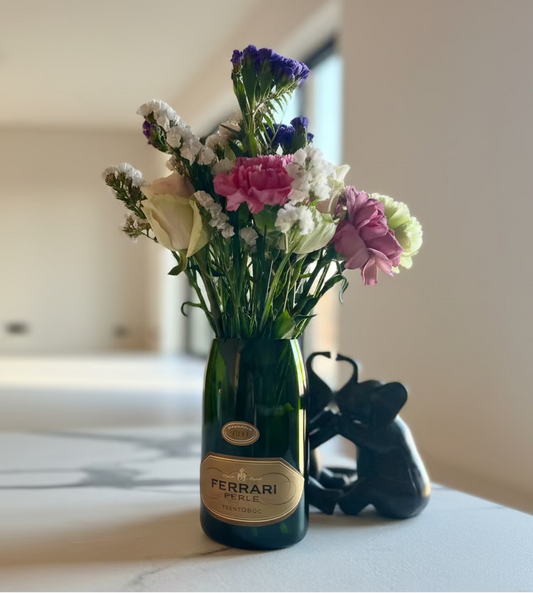 Vaso Ferrari Perlè Magnum - Vetro Riciclato Artigianale