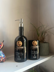 Set Bagno Ithil Artigianale - Dispenser Sapone e Portaspazzolini