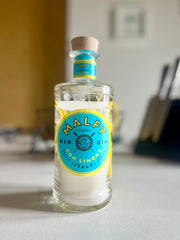 Candela Gin Malfy Limone con tappo — Artigianale riciclata (incisione personalizzata)