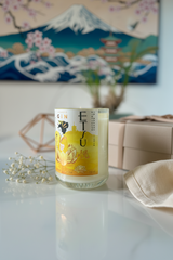 Candela Gin Etsu Yuzu con tappo — Artigianale riciclata design giapponese