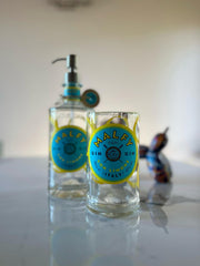 Set Bagno Malfy Giallo Artigianale - Dispenser Sapone e Portaspazzolini