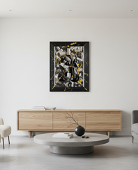 Quadro Artigianale "Ferghettina Cork" - Opera d'Arte con Bottiglia Franciacorta