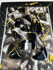 Quadro Artigianale "Ferghettina Cork" - Opera d'Arte con Bottiglia Franciacorta