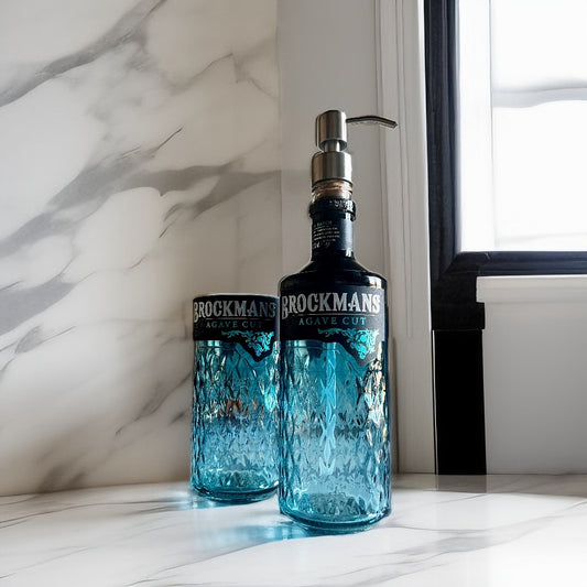 Set Bagno Brockman's Agave Artigianale - Dispenser Sapone e Portaspazzolini