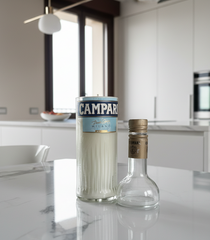 Candela Campari con tappo — Artigianale riciclata (incisione personalizzata)