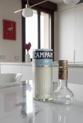 Candela Campari con tappo — Artigianale riciclata (incisione personalizzata)