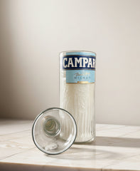Candela Campari con tappo — Artigianale riciclata (incisione personalizzata)