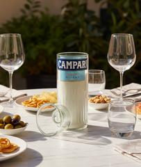 Candela Campari con tappo — Artigianale riciclata (incisione personalizzata)