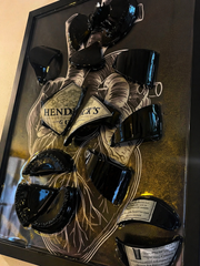 Quadro di design artigianale "Black Heart" - Arredo unico per la tua casa